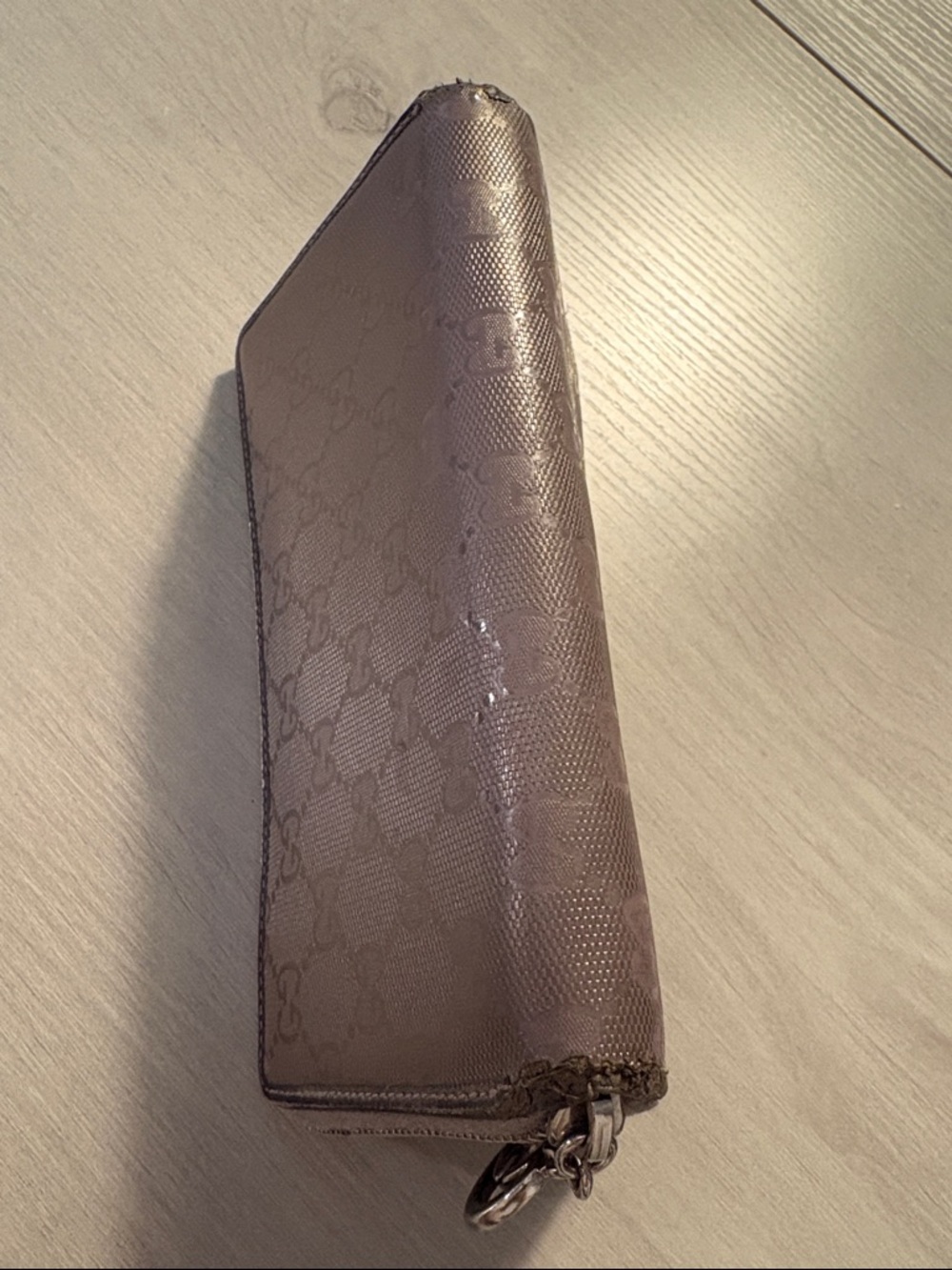 Gucci Taupe Zip-Around monogram long  Wallet - Picture 15 of 15